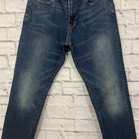 Gap Factory Mens Blue Skinny Fit Medium Wash Denim  Jeans 36x32 I - Picture 4 of 16